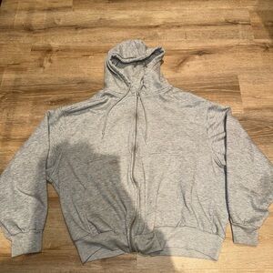 Women's Gray Hoodie Jacket